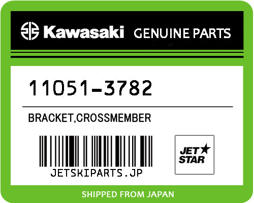 Kawasaki OEM BRACKET,CROSSMEMBER New #11051-3782