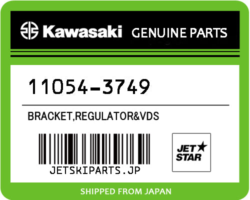 Kawasaki OEM BRACKET,REGULATOR&VDS New #11054-3749