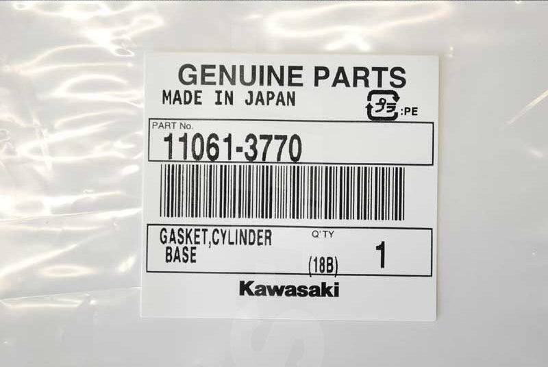 Kawasaki OEM GASKET,CYLINDER BASE New #11061-3770