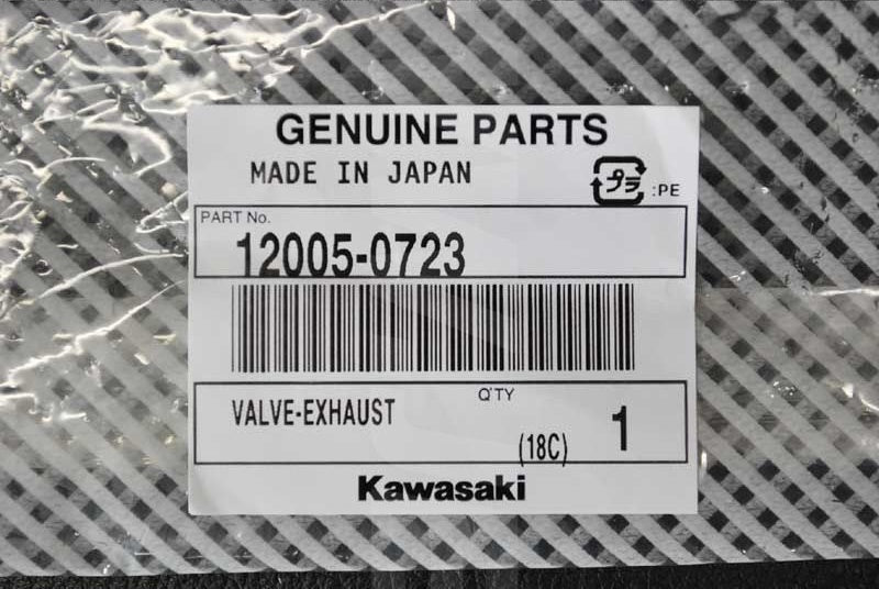 Kawasaki OEM VALVE-EXHAUST New #12005-0723