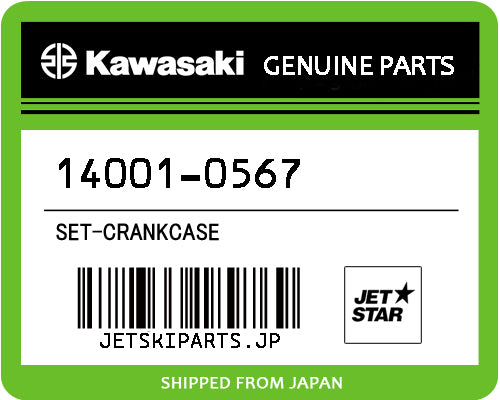 Kawasaki OEM SET-CRANKCASE New #14001-0567