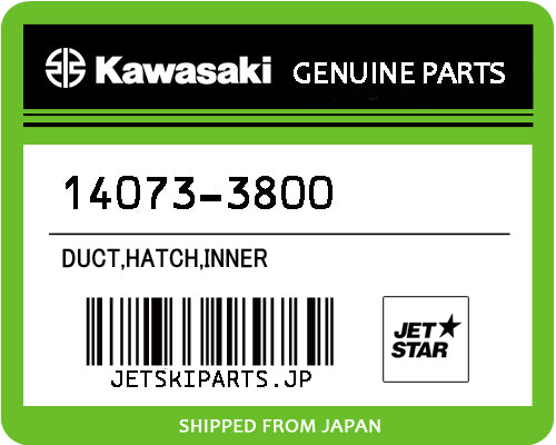 Kawasaki OEM DUCT,HATCH,INNER New #14073-3800