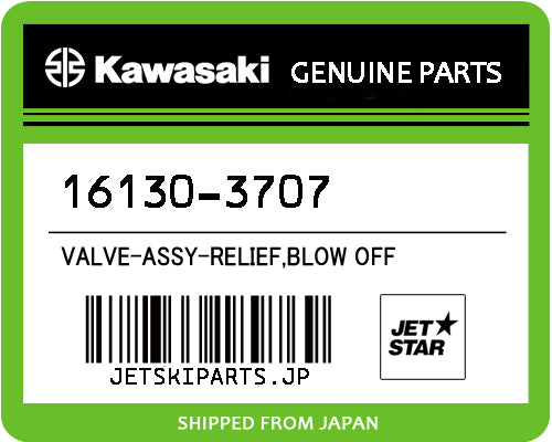 Kawasaki OEM VALVE-ASSY-RELIEF,BLOW OFF New #16130-3707