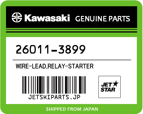 Kawasaki OEM WIRE-LEAD,RELAY-STARTER New #26011-3899