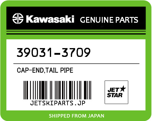 Kawasaki OEM CAP-END,TAIL PIPE New #39031-3709