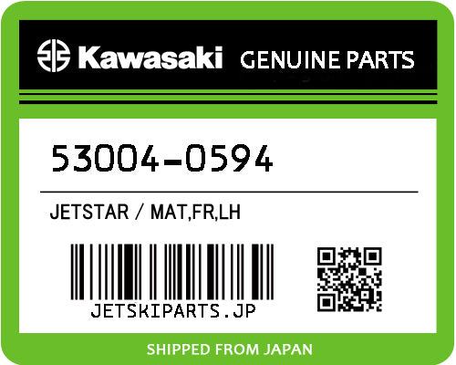 Kawasaki OEM MAT,FR,LH New #53004-0594
