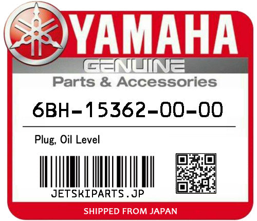 YAMAHA OEM PLUG,OIL LEVEL New #6BH-15362-00-00