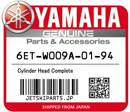 YAMAHA OEM CYLINDER HEAD COMPLETE New #6ET-W009A-01-94