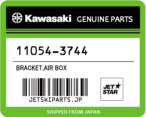 Kawasaki OEM BRACKET,AIR BOX New #11054-3744