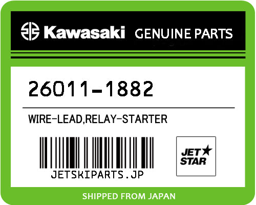 Kawasaki OEM WIRE-LEAD,RELAY-STARTER New #26011-1882