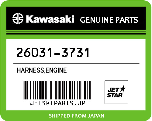 Kawasaki OEM HARNESS,ENGINE New #26031-3731