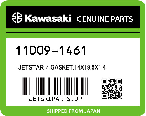 Kawasaki OEM GASKET,14X19.5X1.4 New #11009-1461