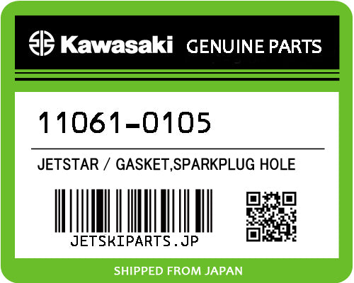 Kawasaki OEM GASKET,SPARKPLUG HOLE New