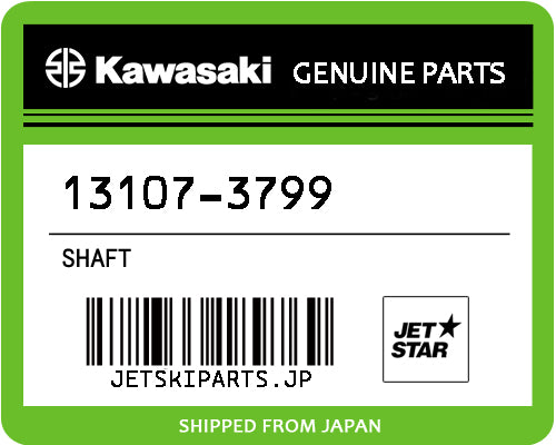 Kawasaki OEM SHAFT New #13107-3799