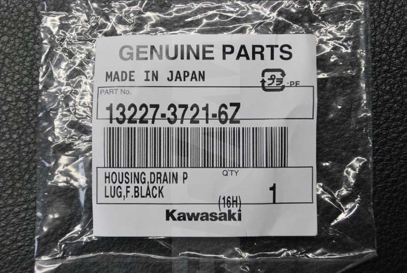 Kawasaki OEM HOUSING,DRAIN PLUG New #13227-3721-6Z