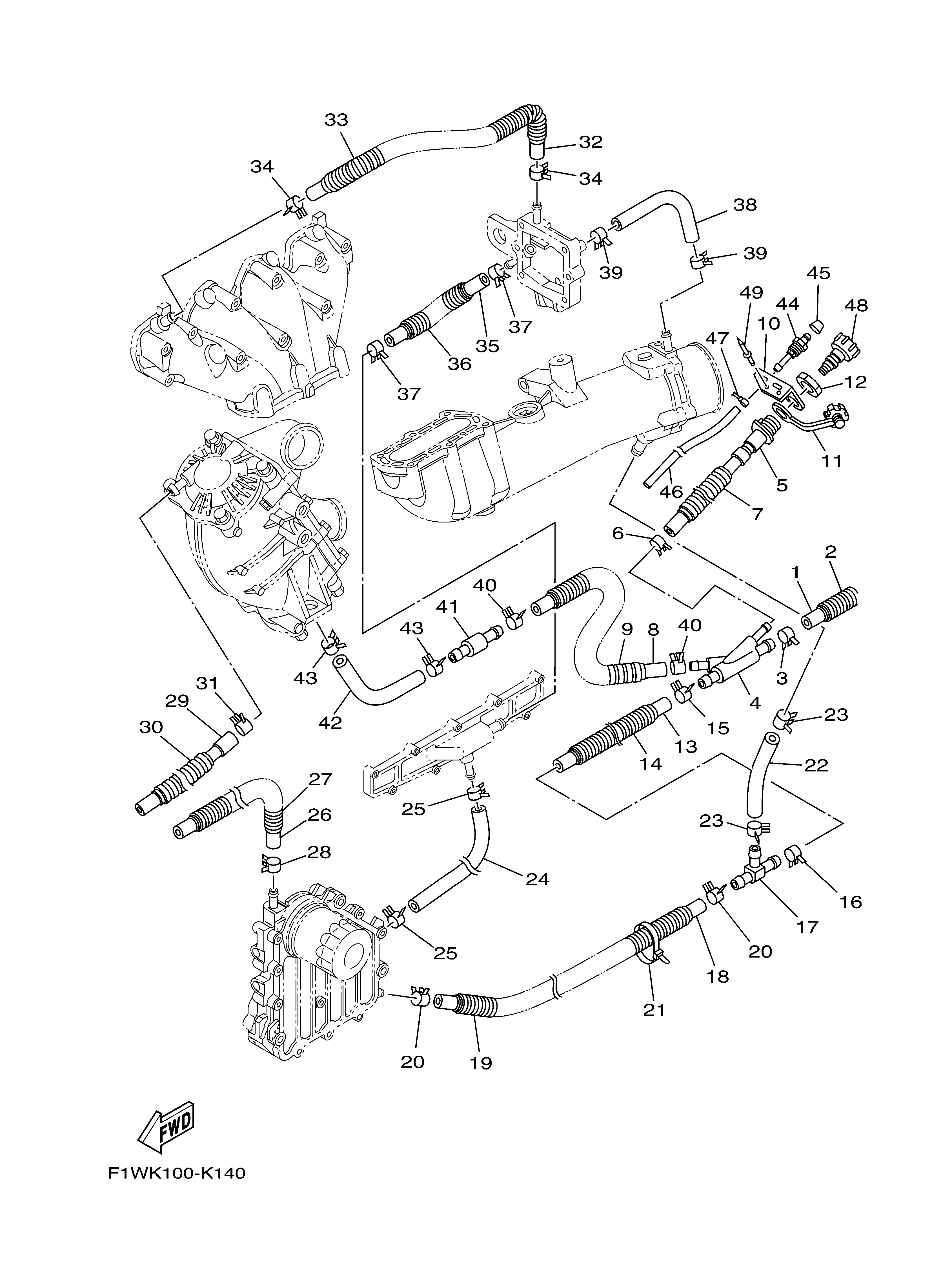2011 FX CRUISER SHO (FX1800AK) F1WK - EXHAUST 2