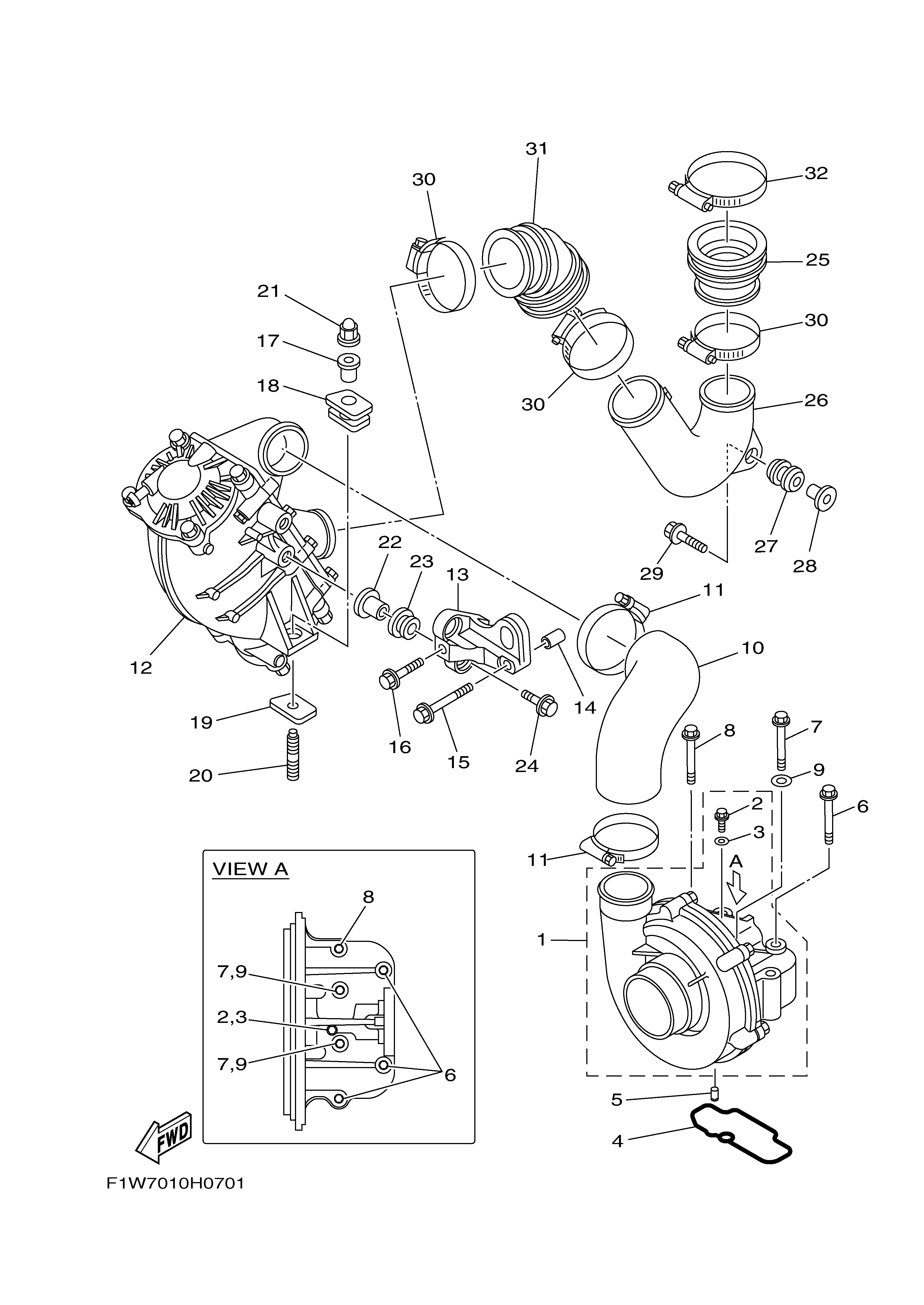 2011 FX CRUISER SHO (FX1800AK) F1WK - INTAKE 2
