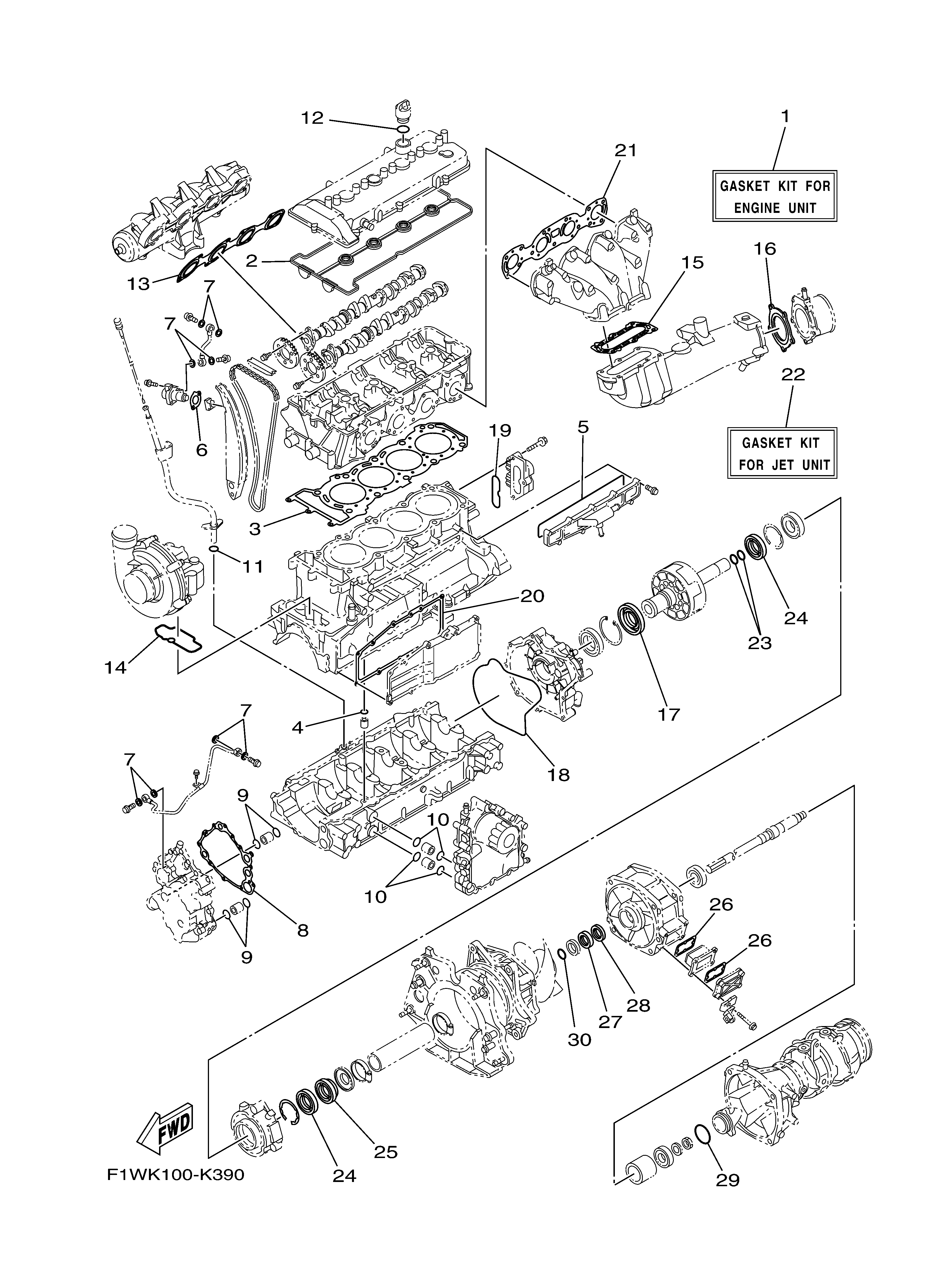 2011 FX CRUISER SHO (FX1800AK) F1WK - REPAIR KIT 1