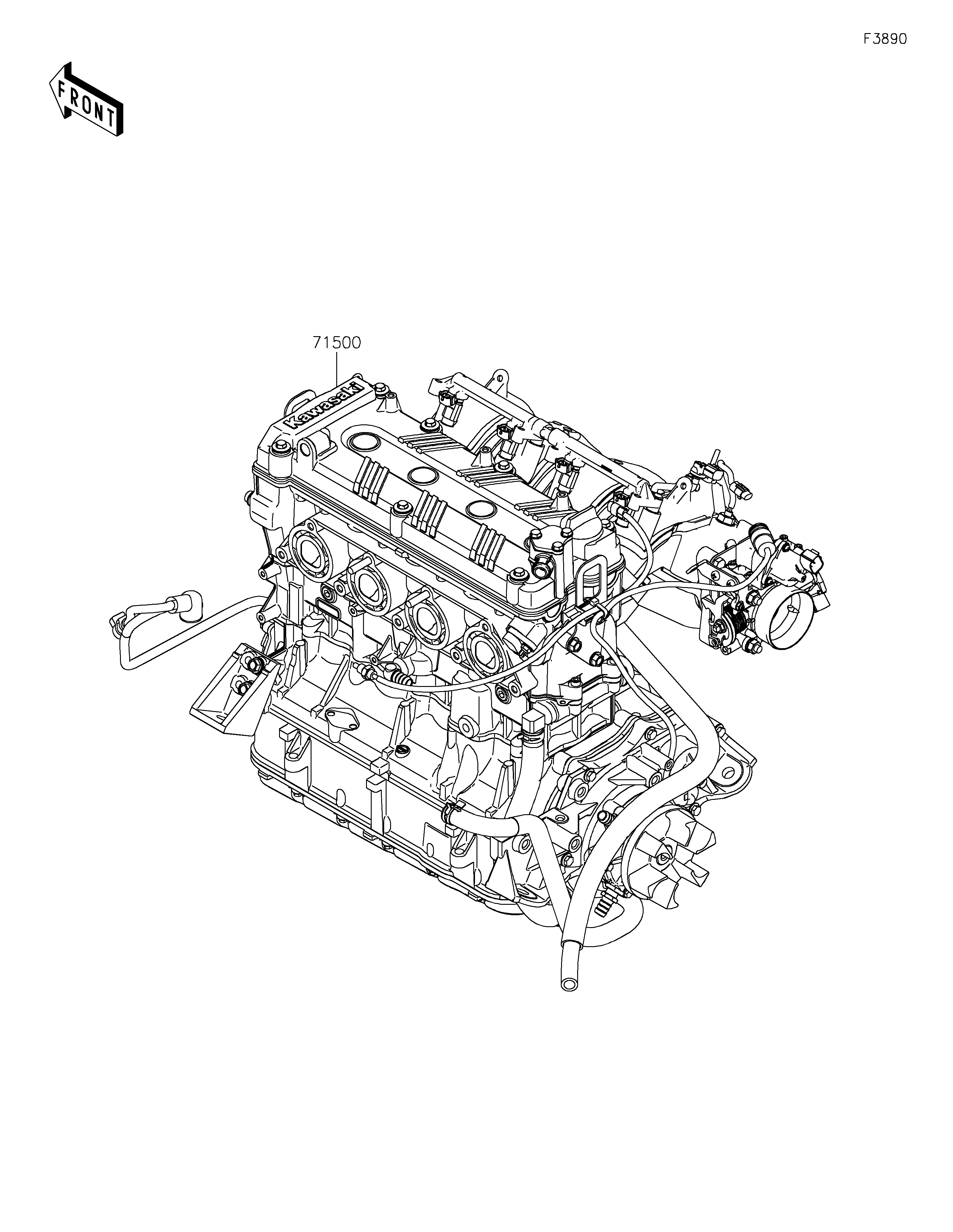 2024 SX-R 160 (JS1500ARFNN)-Engine Assembly(Only USA, CAN and PHL)