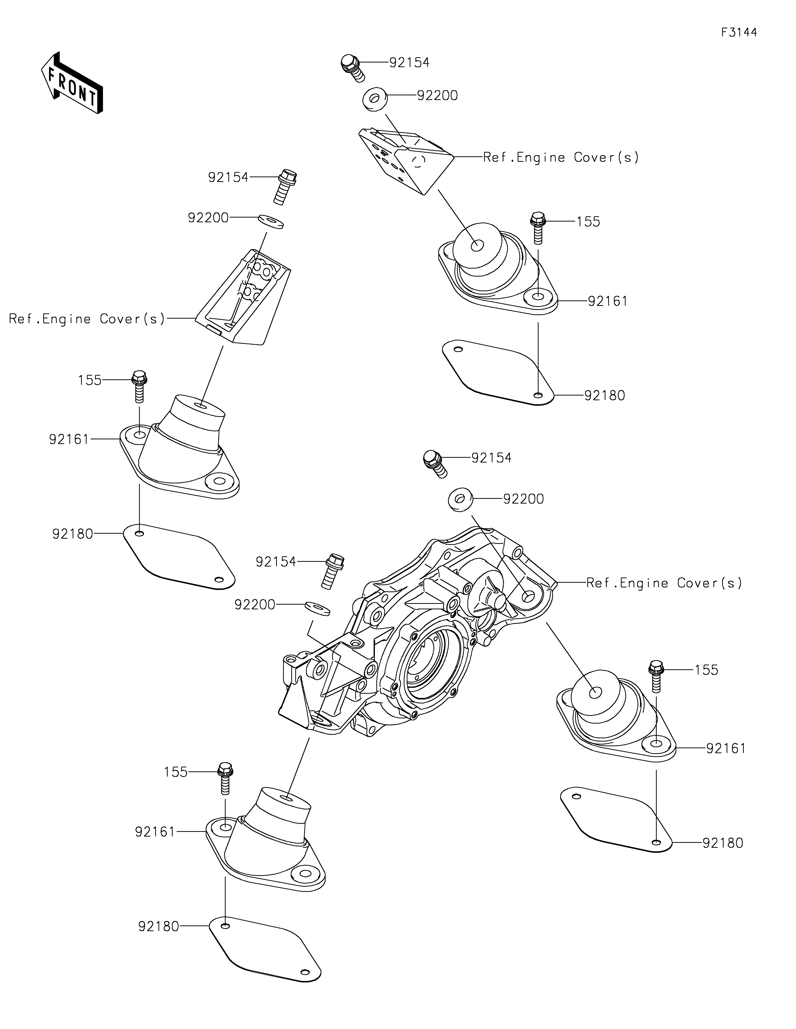2024 SX-R 160 (JS1500ARFNN)-Engine Mount