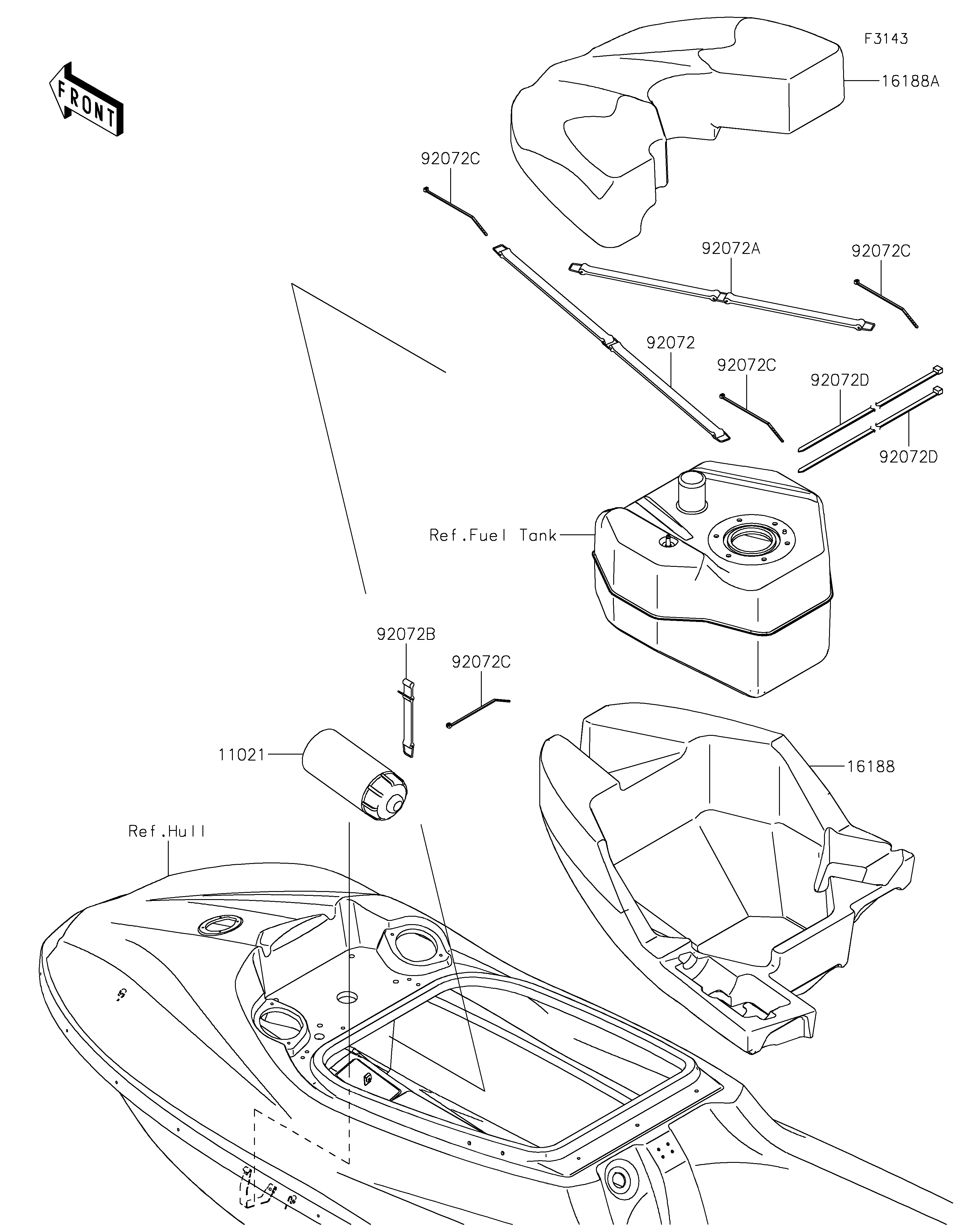 2024 SX-R 160 (JS1500ARFNN)-Hull Fittings