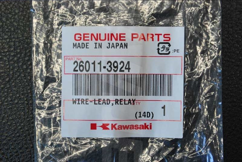 Kawasaki OEM WIRE-LEAD,RELAY-BATTERY(+) New #26011-3924