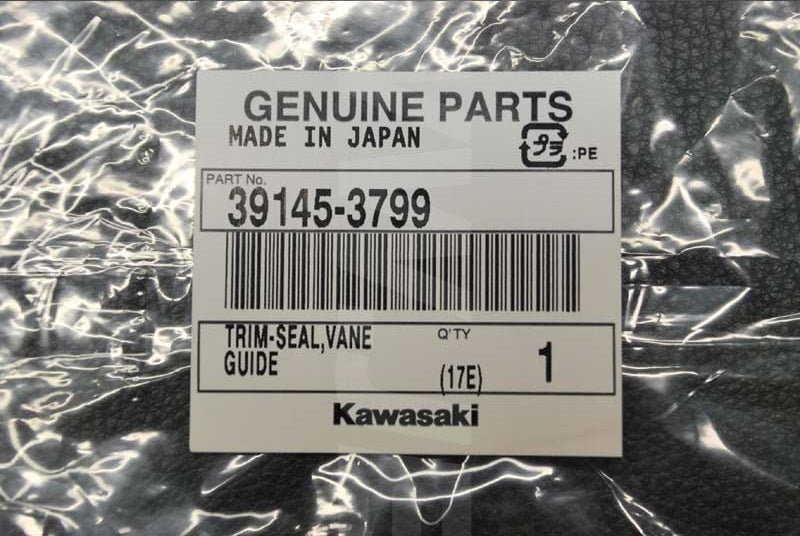 Kawasaki OEM TRIM-SEAL,VANE GUIDE New #39145-3799