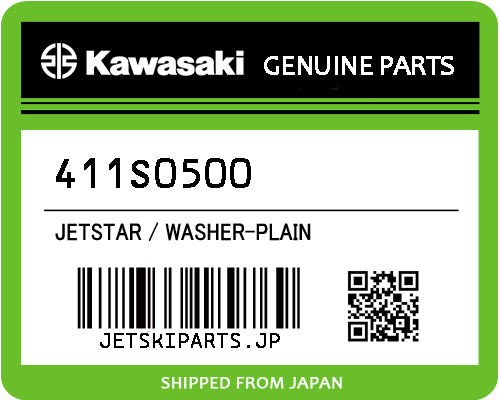 Kawasaki OEM WASHER-PLAIN New #411S0500