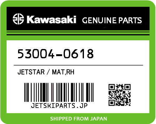 Kawasaki OEM MAT,RH New #53004-0618