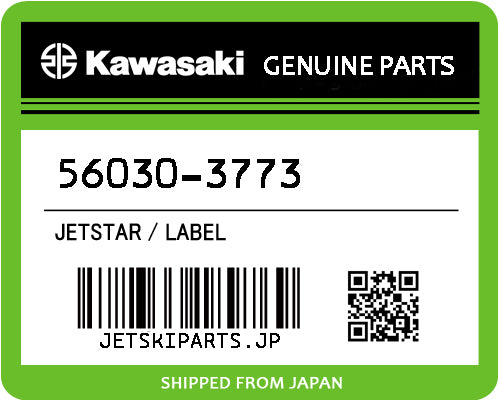 Kawasaki OEM LABEL New #56030-3773