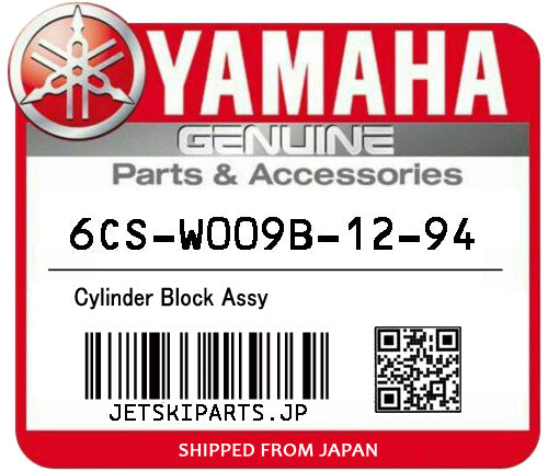 YAMAHA OEM CYLINDER BLOCK ASSY New #6CS-W009B-12-94