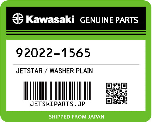 Kawasaki OEM WASHER PLAIN New #92022-1565