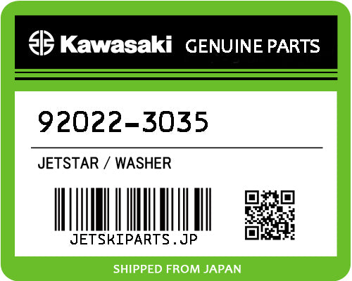 Kawasaki OEM WASHER New #92022-3035