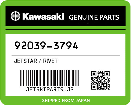 Kawasaki OEM RIVET New #92039-3794