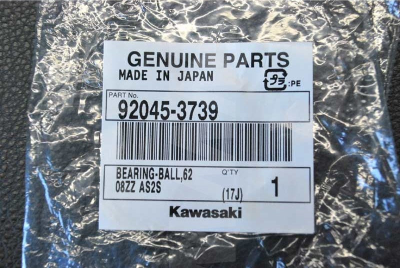 Kawasaki OEM BEARING-BALL New #92045-3739