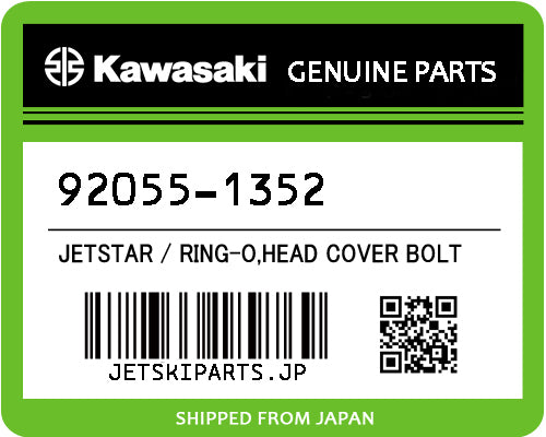 Kawasaki OEM RING-O,HEAD COVER BOLT New #92055-1352