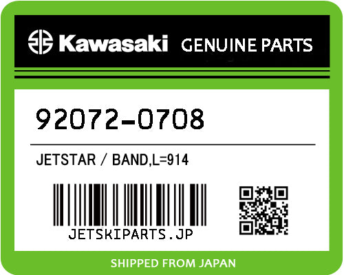 Kawasaki OEM BAND,L=914 New #92072-0708
