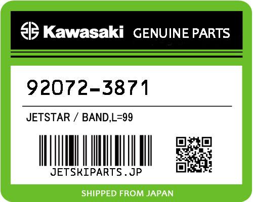 Kawasaki OEM BAND,L=99 New #92072-3871