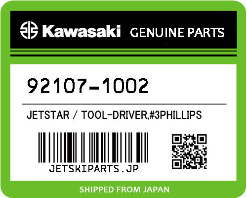Kawasaki OEM TOOL-DRIVER,#3PHILLIPS New #92107-1002