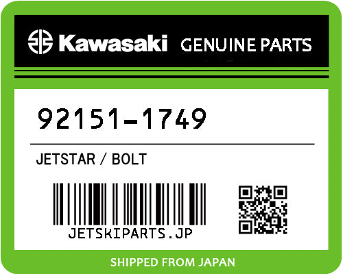 Kawasaki OEM BOLT New #92151-1749