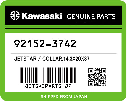 Kawasaki OEM COLLAR,14.3X20X87 New #92152-3742