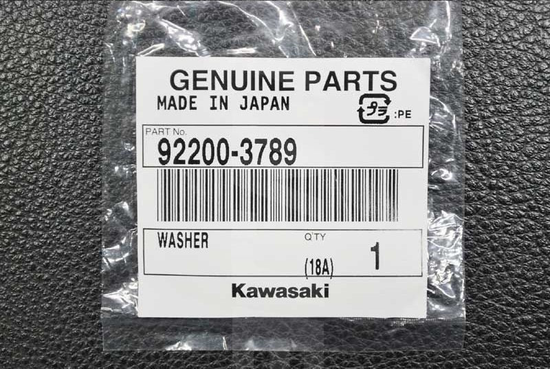 Kawasaki OEM WASHER New #92200-3789