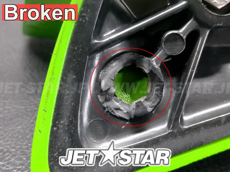 Kawasaki ULTRA260X '09 OEM MIRROR-ASSY,RH,L.GREEN Used (56001-3726-777) (WITH DEFECT) [K1094-27]