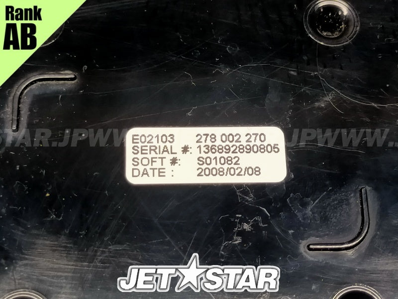 SEADOO RXT-X 255 '08 OEM DIGITAL MULTIFUNCTION GAUGE INCLUDES 43A TO 43B Used (278002270) [S9522-17]