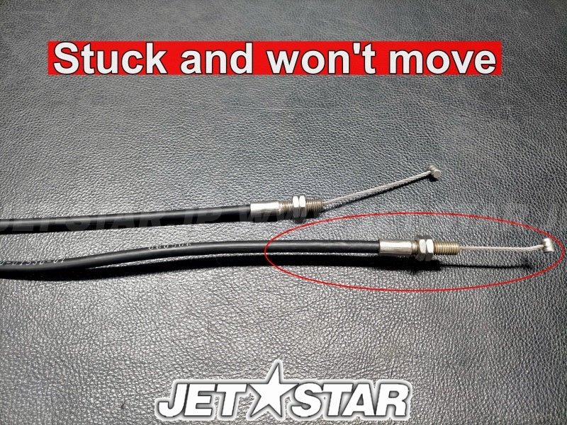 YAMAHA GP1200R '01 OEM CABLE, NOZZLE CONTROL 2 Used (F0D-U153D-01-00/GP7-U157A-00) (WITH DEFECT) [Y2106-36]