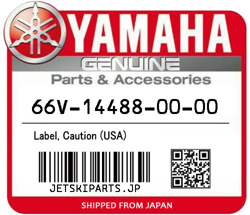 YAMAHA OEM LABEL, CAUTION (USA) New #66V-14488-00-00