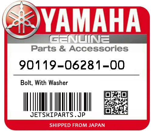 YAMAHA OEM BOLT, WITH WASHER New #90119-06281-00