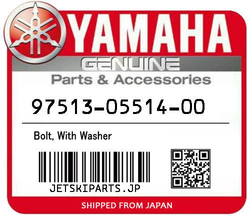 YAMAHA OEM BOLT, WITH WASHER New #97513-05514-00