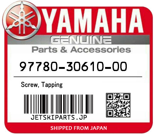 YAMAHA OEM SCREW, TAPPING New #97780-30610-00