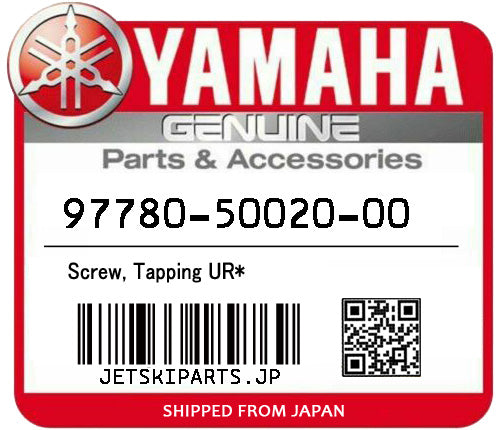 YAMAHA OEM SCREW, TAPPING UR* New #97780-50020-00